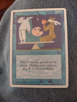 Magic The Gathering 4th Edition Stasis MTG TCG CCG NM+ - Image 1