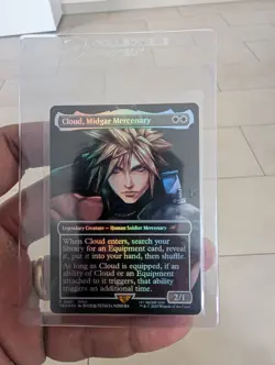 MTG Final Fantasy - Cloud Midgar Mercenary Promo Foil Top 32 Prize Las Vegas - Image 1