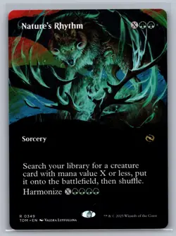 Nature's Rhythm (Borderless) 349 Tarkir: Dragonstorm Magic: The Gathering NM - Image 1