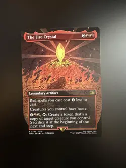 MTG Final Fantasy English The Fire Crystal Borderless 0337 Non-Foil - Image 1