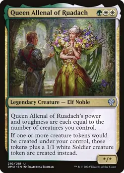 NM Queen Allenal of Ruadach, MTG, Dominaria United, Magic the Gathering, 210 - Image 1