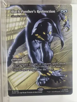 Black Panther's Redirection - Narset's Reversal (Borderless) Marvel Universe MTG - Image 1
