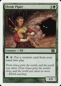 8th Edition MTG 1 Elvish Piper Magic - Image 1
