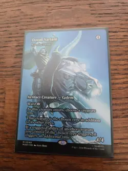 MTG Doom Variant Roaming Throne (Borderless) M MAR Etrnl Legal 99 Regular NM - Image 1