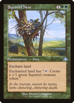MTG - Squirrel Nest - Retro Frame - Dominaria Remastered - Magic the Gathering - Image 1