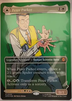 Magic the Gathering Peter Parker - Amazing Spider-Man [Foil] NM #0232 - Image 1