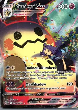 Mimikyu VMAX TG17/TG30 Holo VMAX Rare Brilliant Stars Trainer Gallery Pokemon MP - Image 1