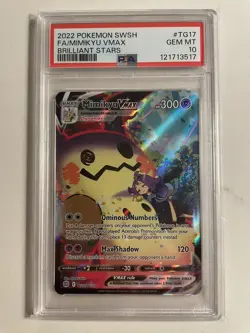 PSA 10 Mimikyu VMAX TG17/TG30 Pokemon SWSH Brilliant Stars Trainer Gallery 2022 - Image 1
