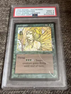 Mint Signed Pixie Queen Quinton Hoover PSA MTG - Image 1