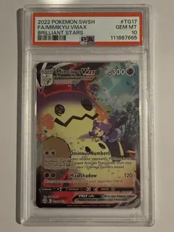 PSA 10 Mimikyu VMAX TG17/TG30 Pokemon SWSH Brilliant Stars Trainer Gallery 2022 - Image 1