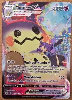 Mimikyu VMAX TG17/TG30 Brilliant Stars Trainer Gallery - Pokemon Card - NM - Image 1