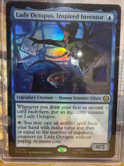 MTG Marvel Spider-Man FOIL Lady Octopus Inspired Inventor #0035 Rare NM - Image 1