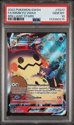 Mimikyu VMAX TG17 /TG30 PSA 10 - Brilliant Stars - Pokemon TCG - Image 1