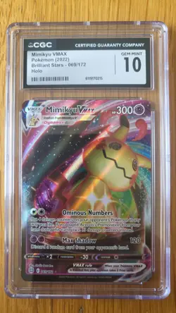 Pokemon TCG Mimikyu VMAX TG17/TG30 Brilliant Stars - Image 1