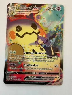 Pokemon Mimikyu VMAX TG17/TG30 Brilliant Stars Trainer Gallery Played - Image 1