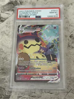 Mimikyu VMAX TG17 /TG30 PSA 10 Brilliant Stars Pokemon TCG - Image 1