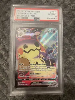 Mimikyu VMAX TG17 /TG30 PSA 10 - Brilliant Stars - Pokemon TCG - Image 1
