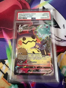 Pokemon Mimikyu VMAX TG17/TG30 Brilliant Stars Holo PSA 10 - Image 1