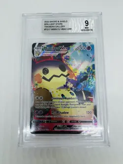 2022 Pokemon Mimikyu VMAX TCG TG17/TG30 BGS 9 Brilliant Stars SWSH - Image 1