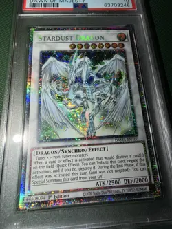 Yu-Gi-Oh! Stardust Dragon DAMA-EN100 1st Edition Starlight Rare PSA 10 GEM MINT - Image 3