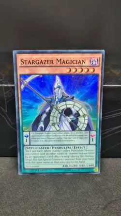 Yugioh - Stargazer Magician * 1st Edition Super Rare * YS14-009 NM - Image 1