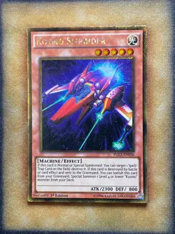 Yugioh Kozmo Sliprider PGL3-EN026 Gold Secret Rare 1st Ed LP - Image 1
