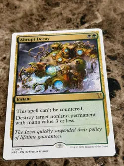 ABRUPT DECAY Magic MTG Mystery Booster 2 White Border - Image 1