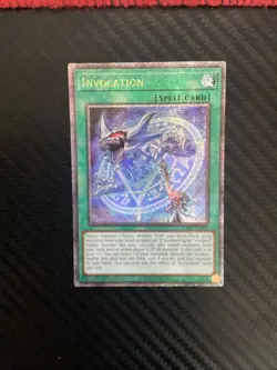 YUGIOH Invocation Quarter Century Secret Rare RA04-EN281 NM - Image 1