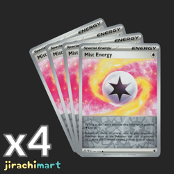 x4 Mist Energy 161/162 Playset - Reverse Holo Temporal Forces - Pokemon TCG - NM - Image 1