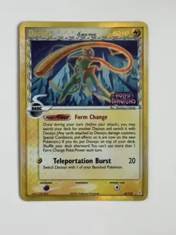 Pokemon Deoxys Speed Form 6/110 Delta Species Holon Phantoms Reverse Holo Stamp - Image 1