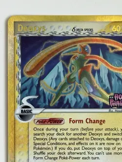 Pokemon Deoxys Speed Form 6/110 Delta Species Holon Phantoms Reverse Holo Stamp - Image 2