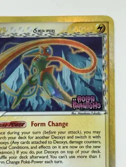 Pokemon Deoxys Speed Form 6/110 Delta Species Holon Phantoms Reverse Holo Stamp - Image 3