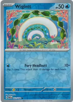 Pokemon SV04: Paradox Rift: Wiglett - 051/182 - Reverse Holofoil - Image 1