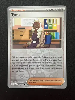 Tyme 190/191 Reverse Holo Surging Sparks Pokemon Near Mint - Image 1