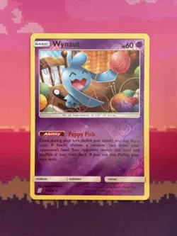 Pokemon Card Wynaut Unified Minds Reverse Holo 77/236 Near Mint - Image 1