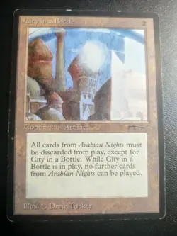 City in a Bottle Arabian Nights MTG - Image 1