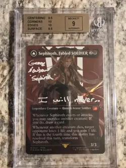 FF MTG Sephiroth Surge | 2x Signed W/unique Quote George Newburn/Tyler Hoechlin - Image 1