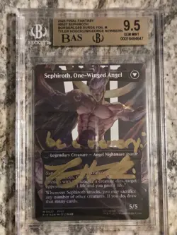 FF MTG Sephiroth Surge | 2x Signed W/unique Quote George Newburn/Tyler Hoechlin - Image 2