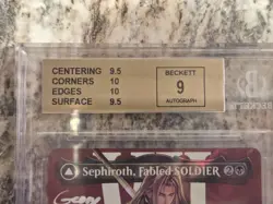 FF MTG Sephiroth Surge | 2x Signed W/unique Quote George Newburn/Tyler Hoechlin - Image 4
