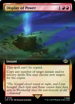 Display of Power Surge Foil Extended Art The Lord of the Rings Commander NM MTG - Image 1