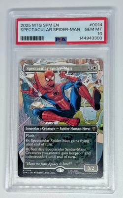 2025 MTG MARVEL'S SPIDER-MAN #0014 SPECTACULAR SPIDER-MAN PSA 10 - Image 1