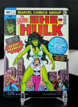 MTG Jennifer Walters The Sensational She-Hulk COMIC ART TRADITIONAL FOIL NM - Image 1