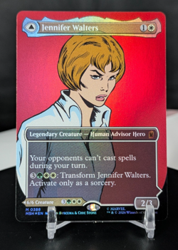 MTG Jennifer Walters The Sensational She-Hulk COMIC ART TRADITIONAL FOIL NM - Image 3