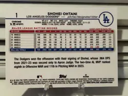 2024 Topps Chrome - Shohei Ohtani #1 X-Fractor - Image 2