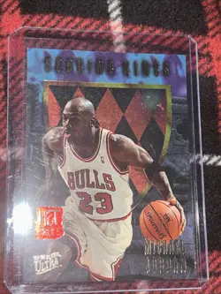 Fleer Ultra 1995-96 Scoring Kings Insert #4 Michael Jordan Hot Packs - Image 1