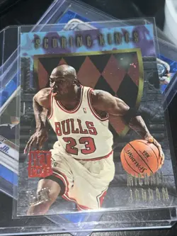 Fleer Ultra 1995-96 Scoring Kings Insert #4 Michael Jordan Hot Packs - Image 2