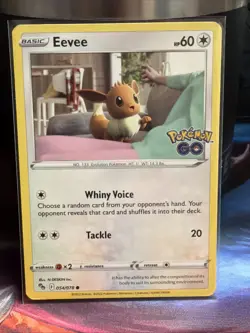 The Pokemon Company Eevee Regular Common Pokemon GO 054/078 Eng 60 HP 2022 - Image 1