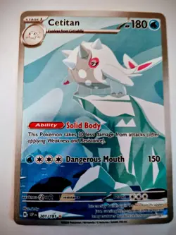 2024 Pokemon SV Surging Sparks SSP EN Cetitan #201/191. Near Mint Or Better - Image 1