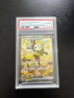 PSA 10 Meloetta EX 167/086 Pokemon Black Bolt Special Illustration Rare SIR - Image 1