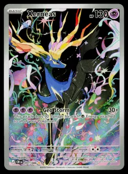 Xerneas - 091/086 NM Holo Illustration Rare Chaos Rising Pokemon - Image 1